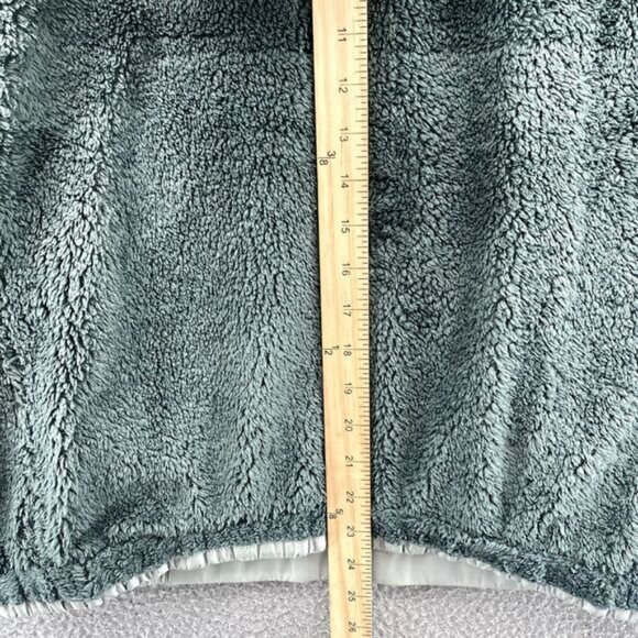 Patagonia Los Gatos Jacket Womens Medium Green Reversible Sherpa Hoodie Outdoors - Picture 9 of 11